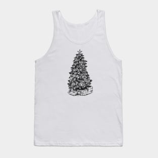 Christmas tree sketch Tank Top